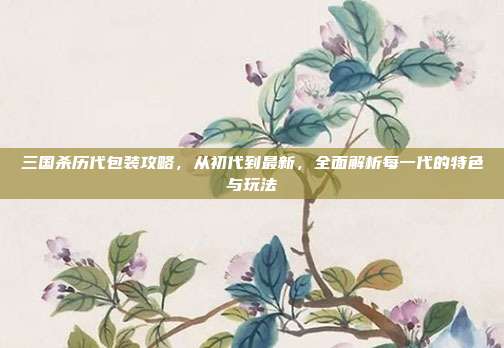 三国杀历代包装攻略，从初代到最新，全面解析每一代的特色与玩法