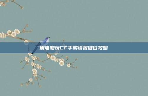 用电脑玩CF手游设置键位攻略