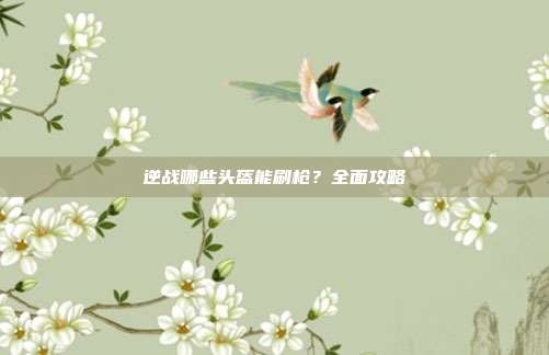 逆战哪些头盔能刷枪？全面攻略