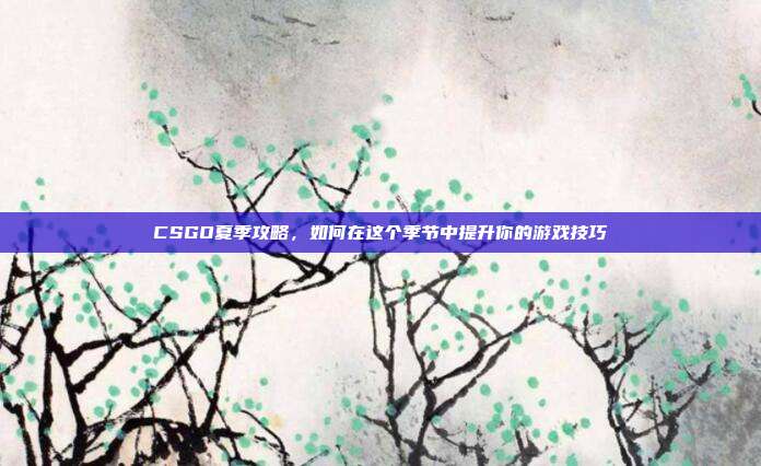 CSGO夏季攻略，如何在这个季节中提升你的游戏技巧