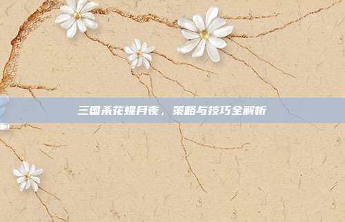 三国杀花蝶月夜,策略与技巧全解析