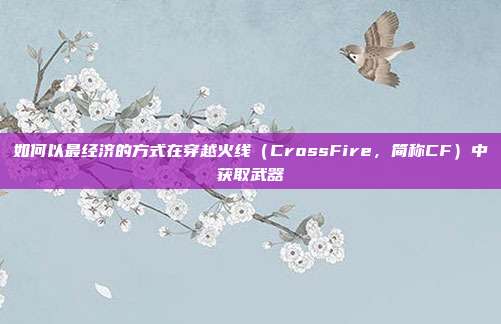 如何以最经济的方式在穿越火线（CrossFire，简称CF）中获取武器