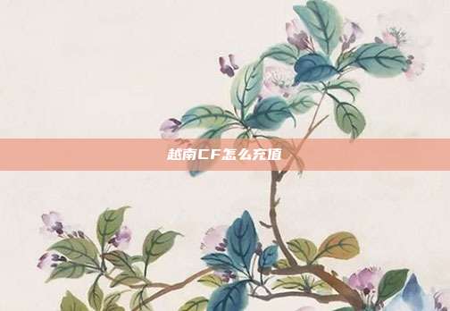 越南CF怎么充值
