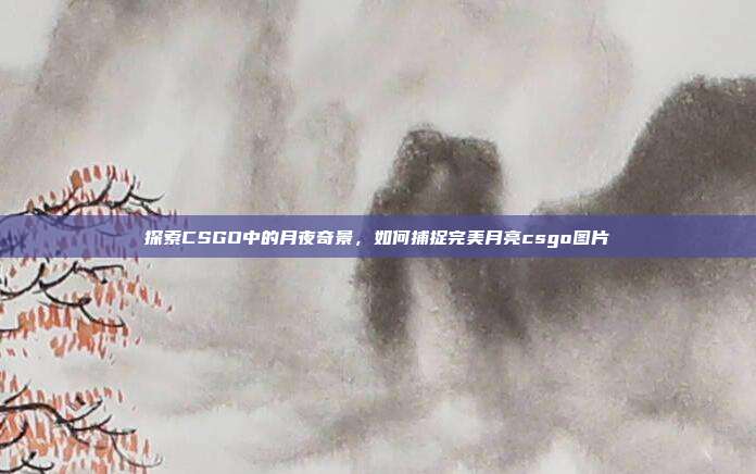 探索CSGO中的月夜奇景,如何捕捉完美月亮csgo图片