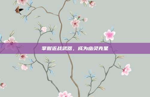 掌握近战武器，成为幽灵克星