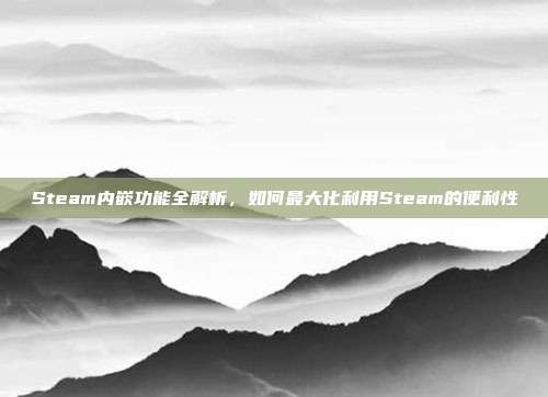 Steam内嵌功能全解析，如何最大化利用Steam的便利性