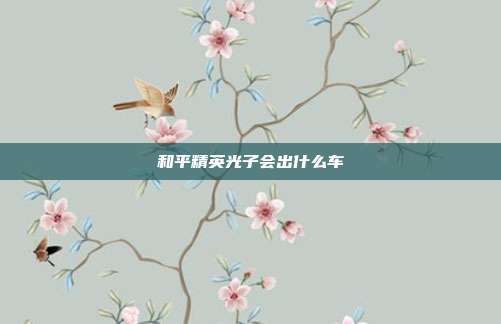 和平精英光子会出什么车