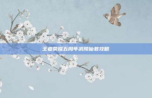 王者荣耀五周年武陵仙君攻略