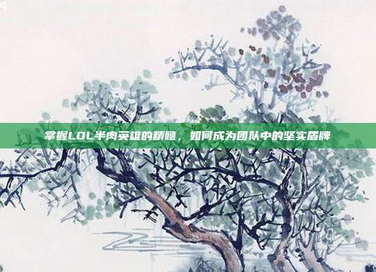 掌握LOL半肉英雄的精髓,如何成为团队中的坚实盾牌