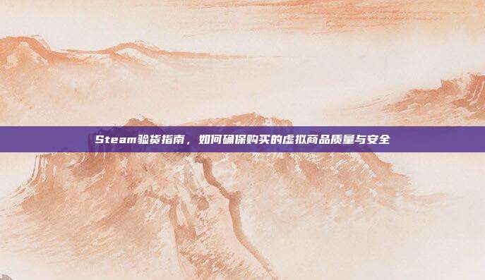 Steam验货指南,如何确保购买的虚拟商品质量与安全