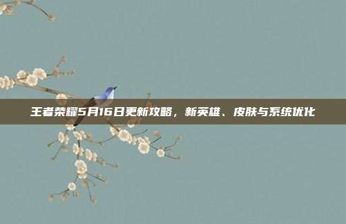 王者荣耀5月16日更新攻略,新英雄、皮肤与系统优化