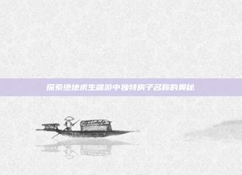 探索绝地求生端游中独特房子名称的奥秘