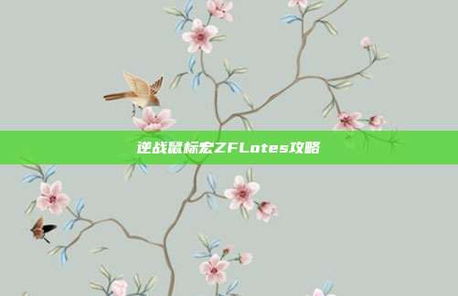 逆战鼠标宏ZFLotes攻略