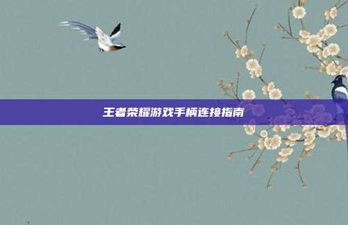 王者荣耀游戏手柄连接指南