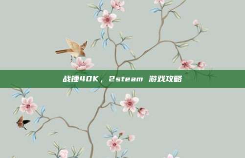 战锤40K，2steam 游戏攻略