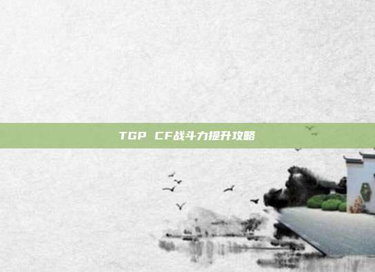 TGP CF战斗力提升攻略