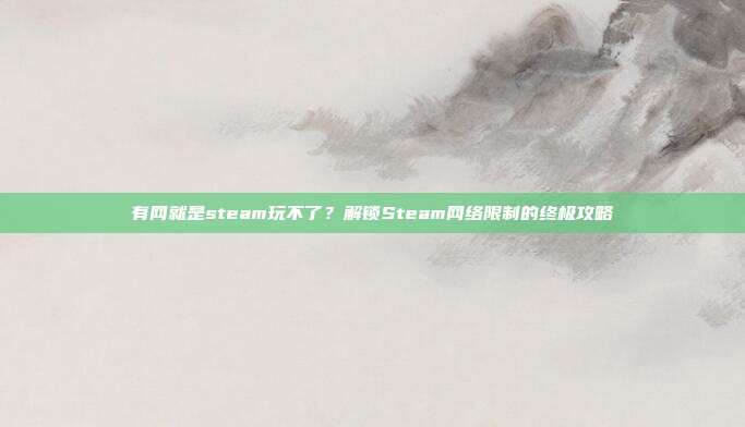 有网就是steam玩不了?解锁Steam网络限制的终极攻略
