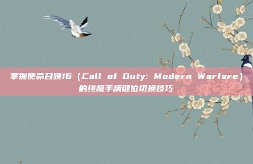 掌握使命召唤16(Call of Duty: Modern Warfare)的终极手柄键位切换技巧