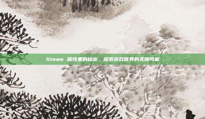 Steam 属性里的秘密,探索游戏世界的无限可能