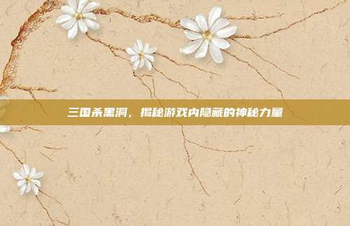 三国杀黑洞，揭秘游戏内隐藏的神秘力量