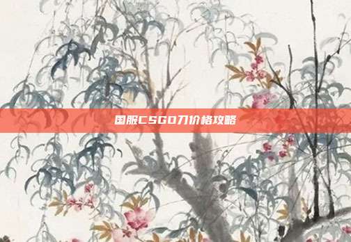 国服CSGO刀价格攻略