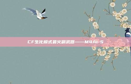 CF生化模式最火副武器——M4A1-S