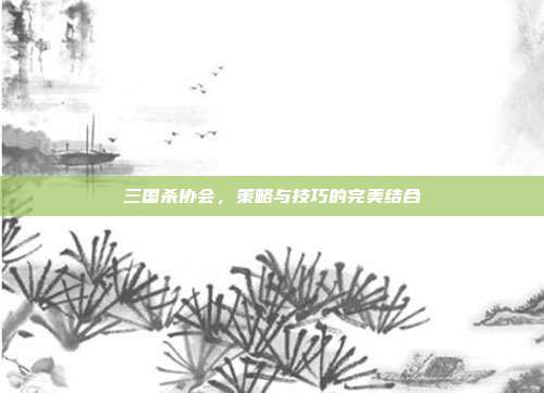 三国杀协会,策略与技巧的完美结合