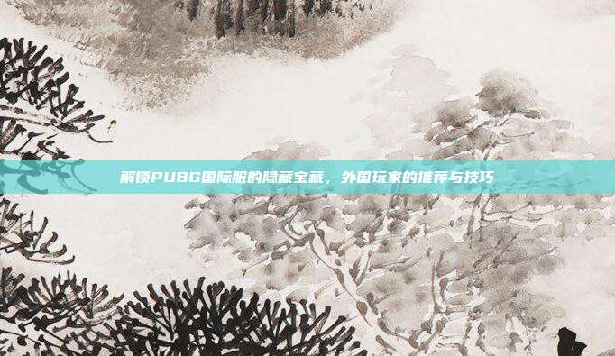 解锁PUBG国际服的隐藏宝藏，外国玩家的推荐与技巧