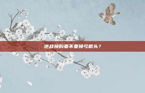 逆战换购要不要换弓箭头?