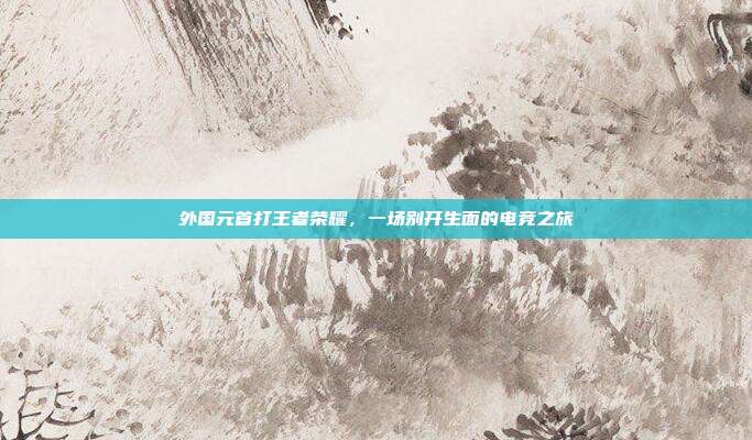 外国元首打王者荣耀，一场别开生面的电竞之旅