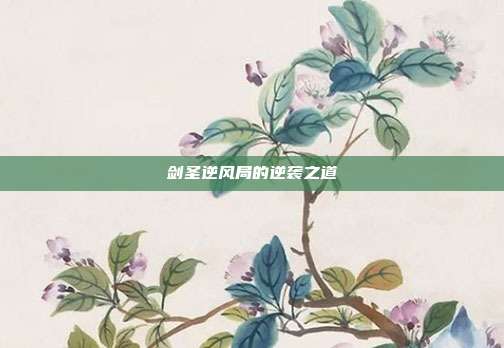 剑圣逆风局的逆袭之道