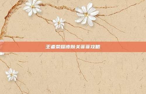 王者荣耀皮肤关菲菲攻略