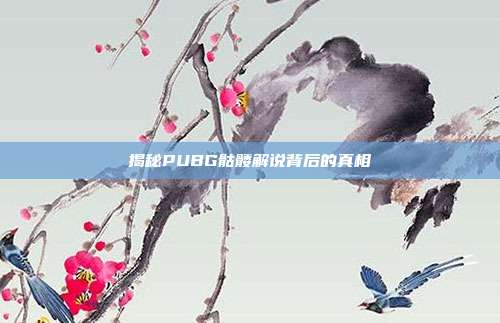 揭秘PUBG骷髅解说背后的真相