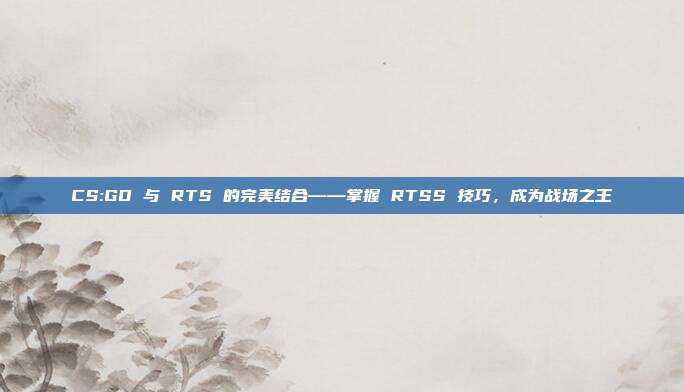 CS:GO 与 RTS 的完美结合——掌握 RTSS 技巧,成为战场之王