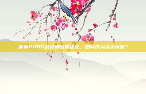 解锁PUBG战绩排名的秘诀,如何成为顶尖玩家?