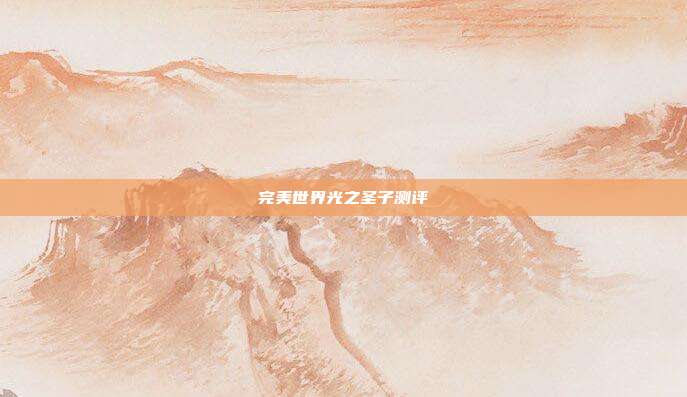 完美世界光之圣子测评