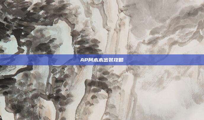 AP阿木木出装攻略