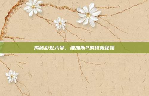揭秘彩虹六号,维加斯2的终极秘籍