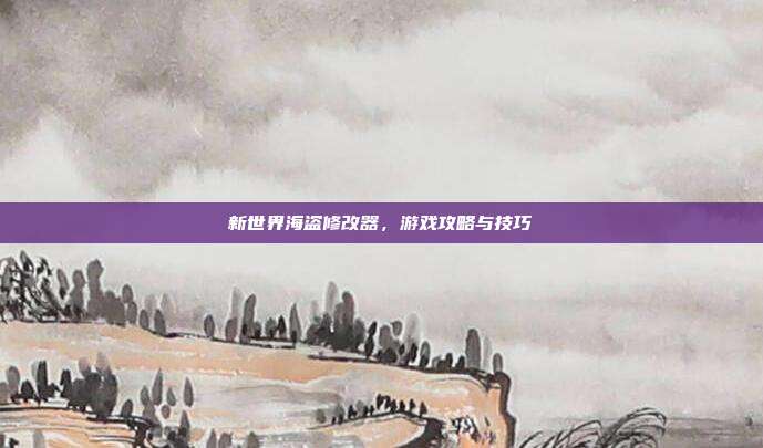 新世界海盗修改器,游戏攻略与技巧