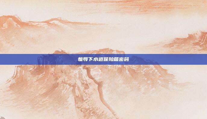 羞辱下水道保险箱密码