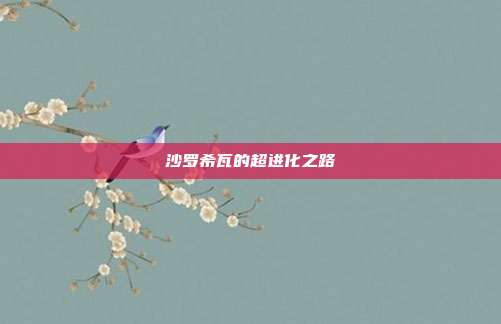 沙罗希瓦的超进化之路