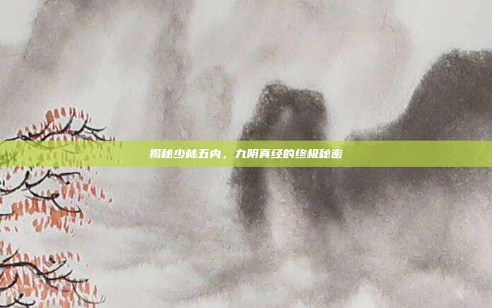 揭秘少林五内,九阴真经的终极秘密