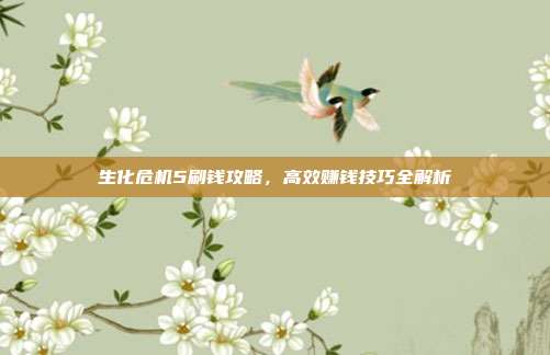 生化危机5刷钱攻略,高效赚钱技巧全解析