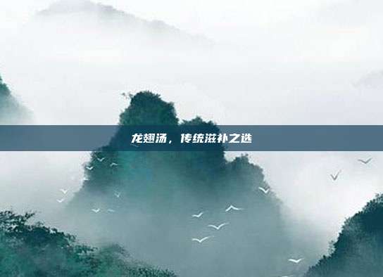 龙翅汤,传统滋补之选