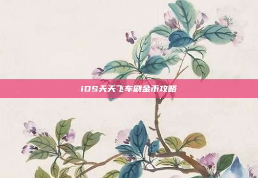 iOS天天飞车刷金币攻略