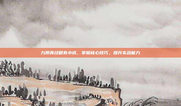 九阴真经略有小成,掌握核心技巧,提升实战能力