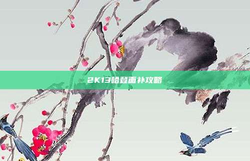2K13哈登面补攻略