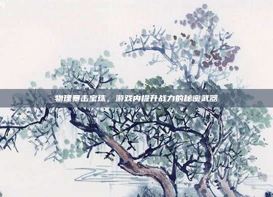 物理暴击宝珠,游戏内提升战力的秘密武器
