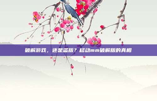 破解游戏，还是盗版？移动mm破解版的真相