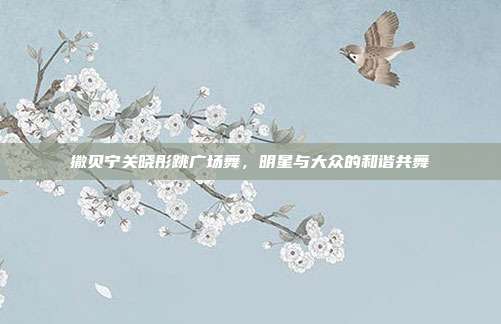 撒贝宁关晓彤跳广场舞，明星与大众的和谐共舞
